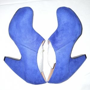 ZigiNY Soho suede turquoise blue under ankle shoe